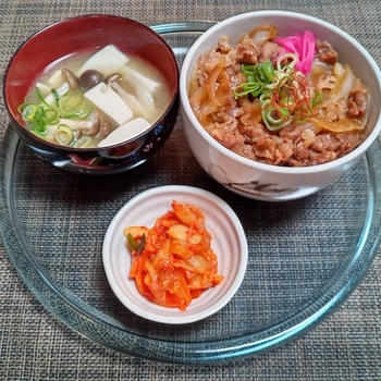 時間が押した日の晩御飯☆牛丼♪☆♪☆♪