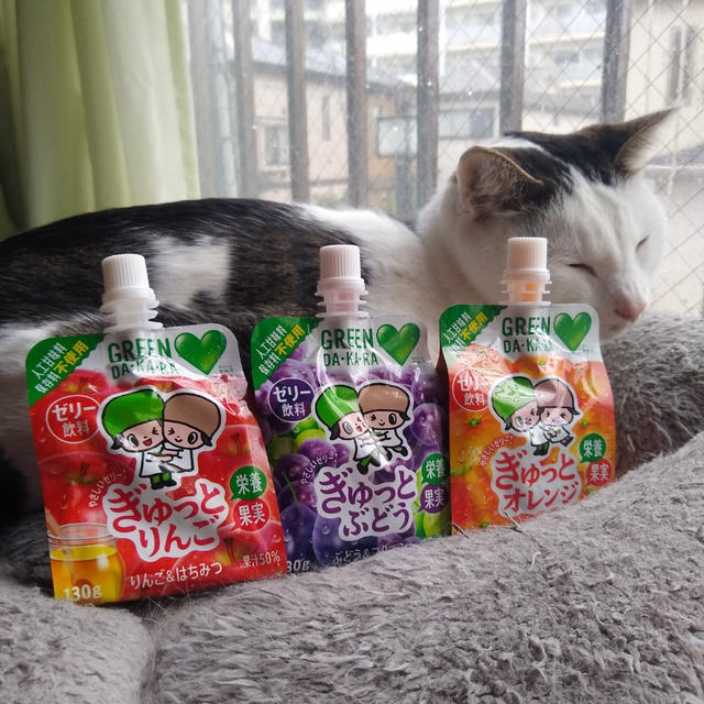 栄養ぎゅっと　サントリー　グリーンダカラ　やさしいゼリー　シリーズ