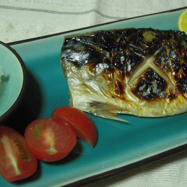 サバの塩焼きと数の子松前漬け