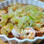 電子レンジで豆腐の大鉢蒸し＆エビのねぎにんにくソース
