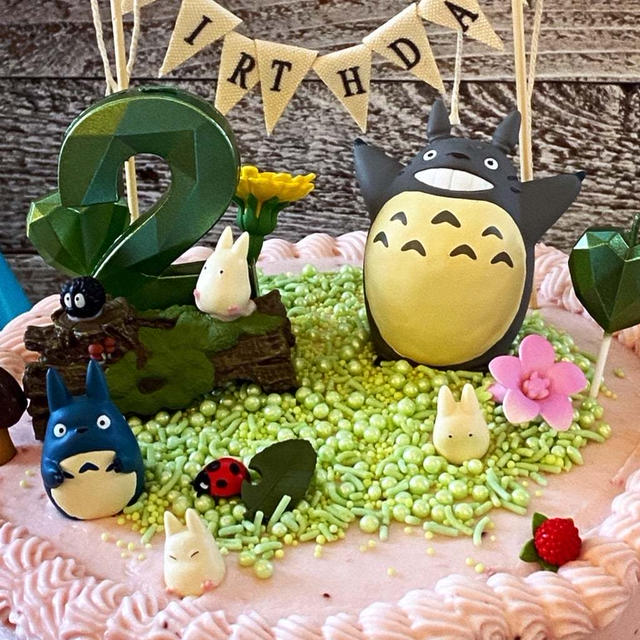 祝 2歳！手作りトトロケーキ
