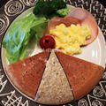【雑穀入りパンケーキの朝食】 by ゆりぽむさん