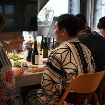 男性料理教室浴衣会（試食〜歓談）