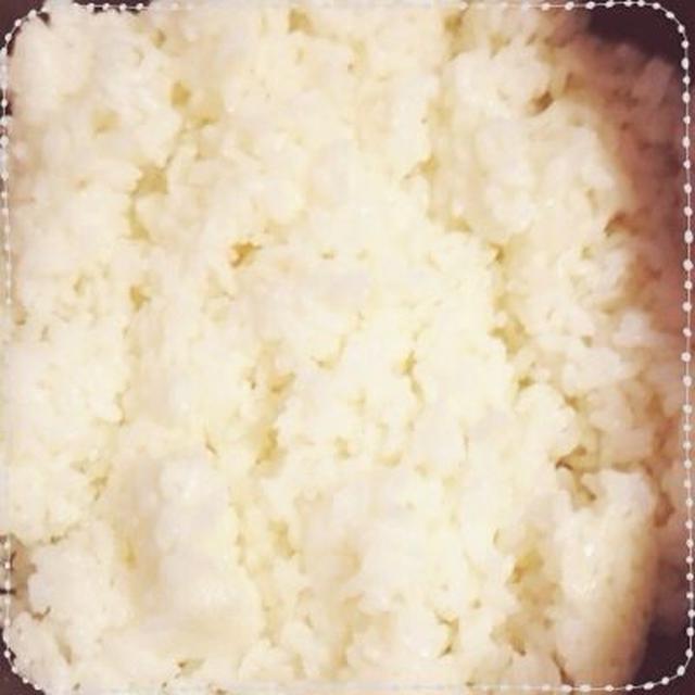 お弁当用のごはんの炊き方。