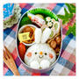 うさぎちゃんおにぎり弁当♪ミニサイズのプッチンプリン入り♪