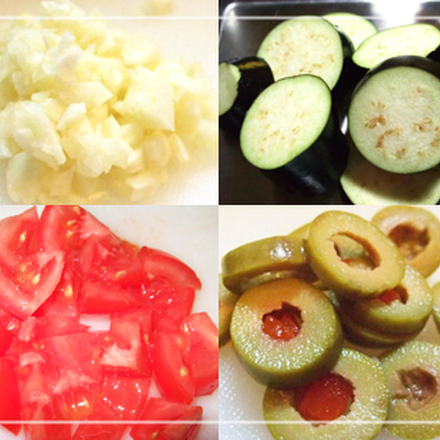 ナスのトマトソースパスタ