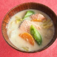 春野菜の粕汁（かすじる）