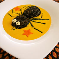 ハロウィンに♪スパイダーパンプキンポタージュ
