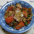 豚肉とニンジンの中華風味噌炒め