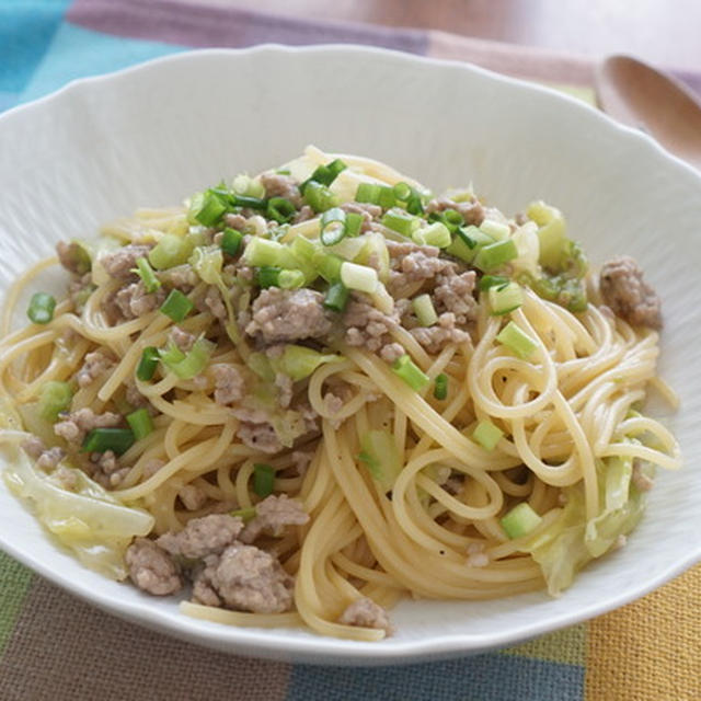 春休みのランチに♡キャベツとひき肉のワンポットパスタ＆次男くんのアオハルが心配・・・