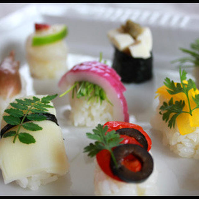 カラフル野菜の握り寿司300kcal