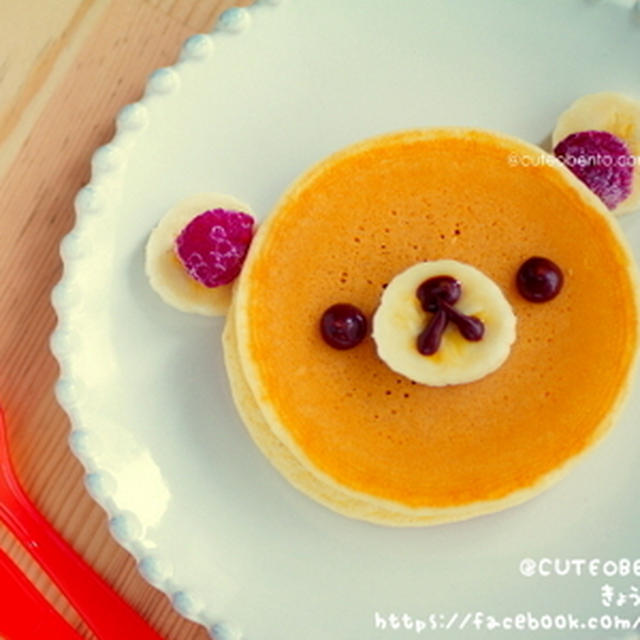 くまちゃんパンケーキのランチ
