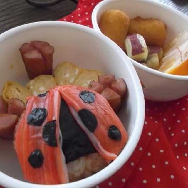 木漏れ日喫茶♪てんとう虫のお弁当☆と、休日ピクニック♪
