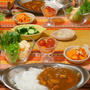 シーフードカレーの晩ごはん