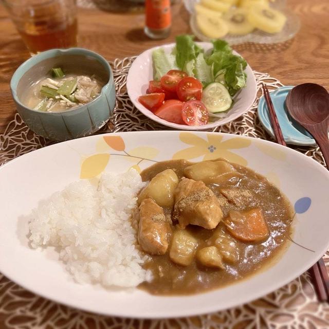 待ちに待ったカレー　晩ごはん