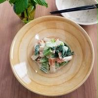 【レシピ】チンゲン菜と竹輪の柚子胡椒和え