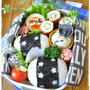 簡単＊星柄の俵おにぎり弁当～♪