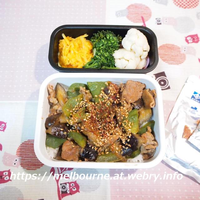 鬼の撹乱 ★ じぶんBENTOは 茄子ピー豚丼