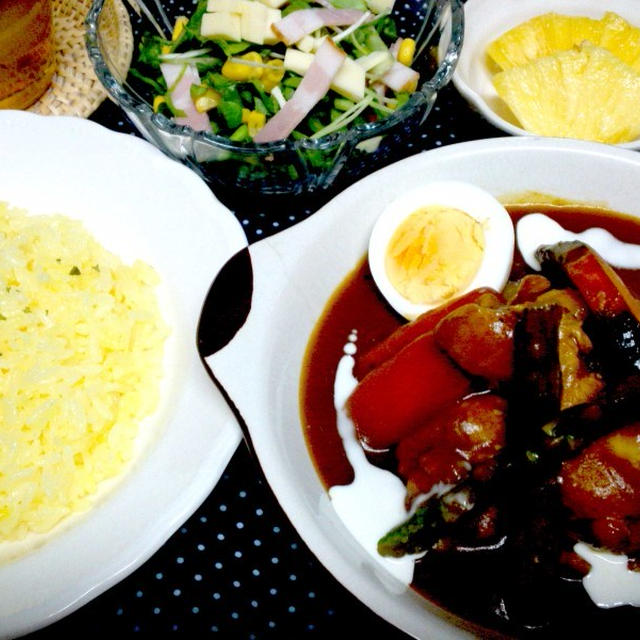 家族喜ぶ久々のスープカレー　de　夕食　＆　１ヶ月ぶりの２連休！時間に余裕があるのって幸せだね！