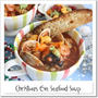 クリスマスイブ・7種の魚介のシーフードスープ