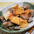 ちょい甘い味噌が美味しい「厚揚げとこんにゃくのどて焼き風」