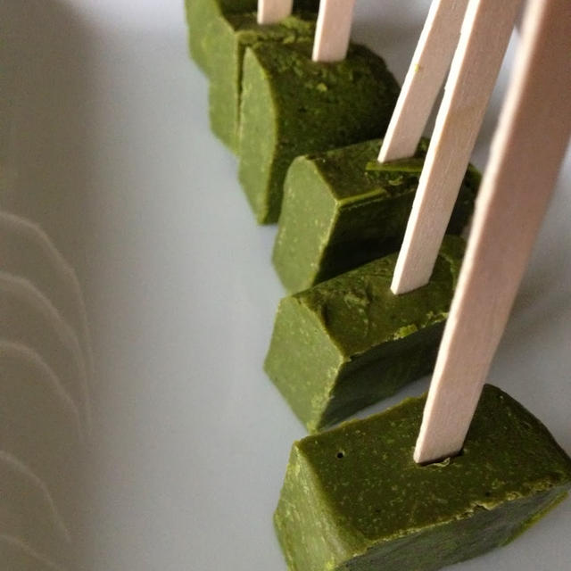 Hot Green tea Chocolate on a stick!