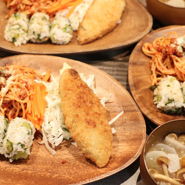 業務スーパーの白身フライで晩ごはん( *´艸｀)