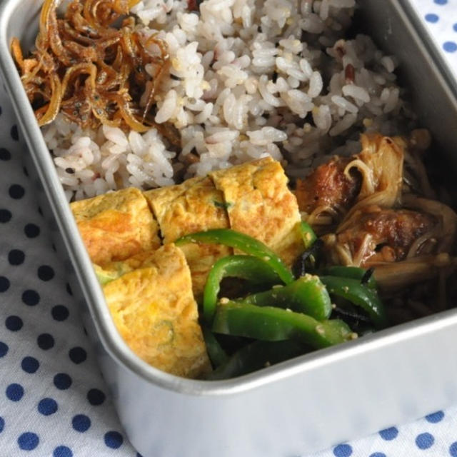 エノキソースのハンバーグ弁当。
