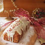 White X'mas cake～洋ナシとラムレーズンのパウンドケーキ