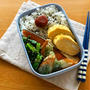 塩鮭とちくわの磯辺揚げのお弁当