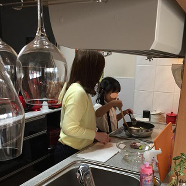孫がお手伝いしてくれた晩御飯とお手洗いの中