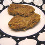 おからのカレー味噌そぼろで・・・緑豆玄米ご飯のお焼き