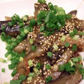ナス焼きコチジャン炒め　と　鯖のカレー風味　ほか