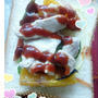 ブルドック うまソース トマトタイプ de 鶏とパプリカのオープンサンドのれしぴ