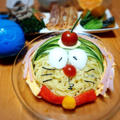 くずまんじゅうとドラえもん冷やし中華