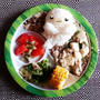 白イルカちゃんの白麻麻婆豆腐。