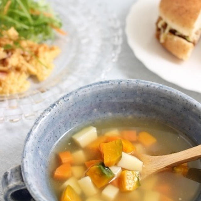 朝ごはんに生姜をプラス♪モニター～ジンジャーで温まる・モーニング野菜スープ♪