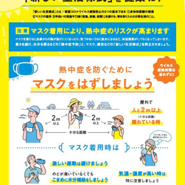 withコロナ下での「熱中症予防」対策は…＞