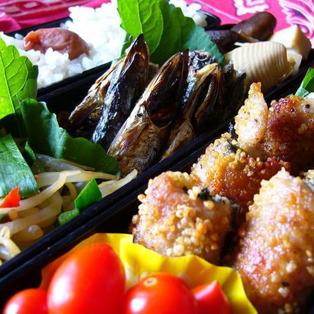 豚の海苔巻き唐揚げ弁当～☆