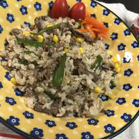 【ハウスさんのモニター】牛肉のガーリックバターチャーハン