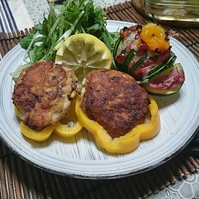 レモン醤油でさっぱり豆腐ハンバーグ
