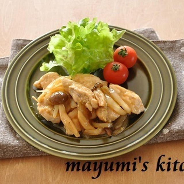 鶏むね肉と野菜のオイスター照り焼きと、ゴム手袋でペットの毛対策はカンタン♪