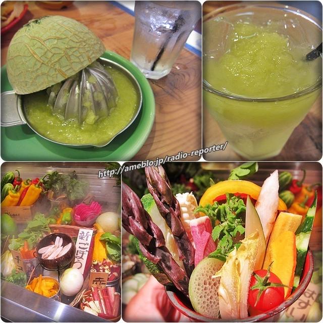 メロン絞りサワー♪盛り放題バーニャカウダ☆にじゅうまるNIJYU-MARU二子玉川店