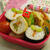 若葉のり巻き弁当。　半端な食材寄せ集め晩御飯