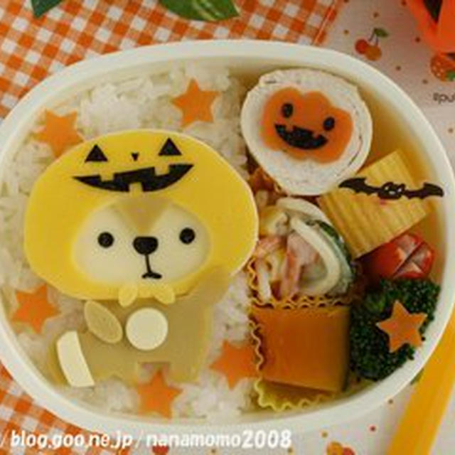 ハロウィン弁☆きれいずきん×ジャック・オ・ランタン ♪　（キャラ弁）