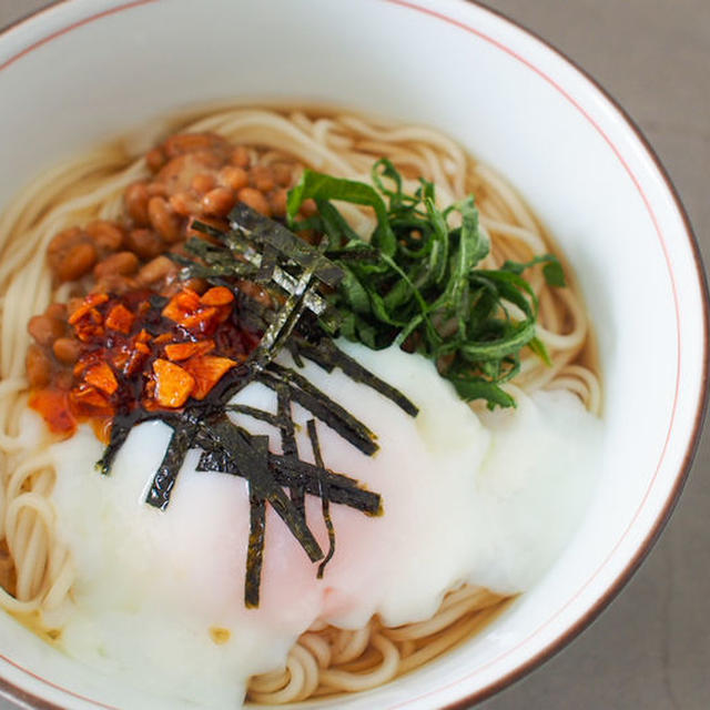 簡単なのに美味しすぎ☆ごま油香るぶっかけそうめん