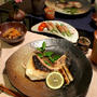 ぶりかまの塩焼き＆今頃の栗ごはん