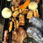 今秋初のBBQで焼き焼き　スキレットでピザも