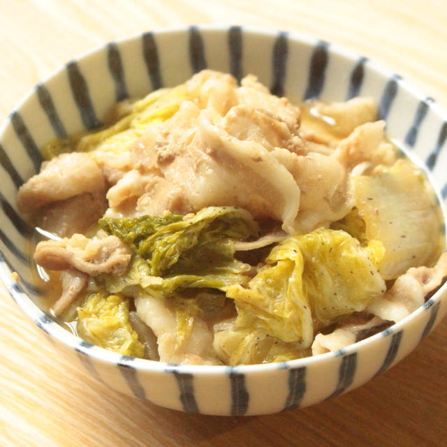 白菜消費に最高 白菜と豚肉の味噌バター鍋のレンジで簡単作り方 By つくりおき食堂まりえさん レシピブログ 料理ブログのレシピ満載