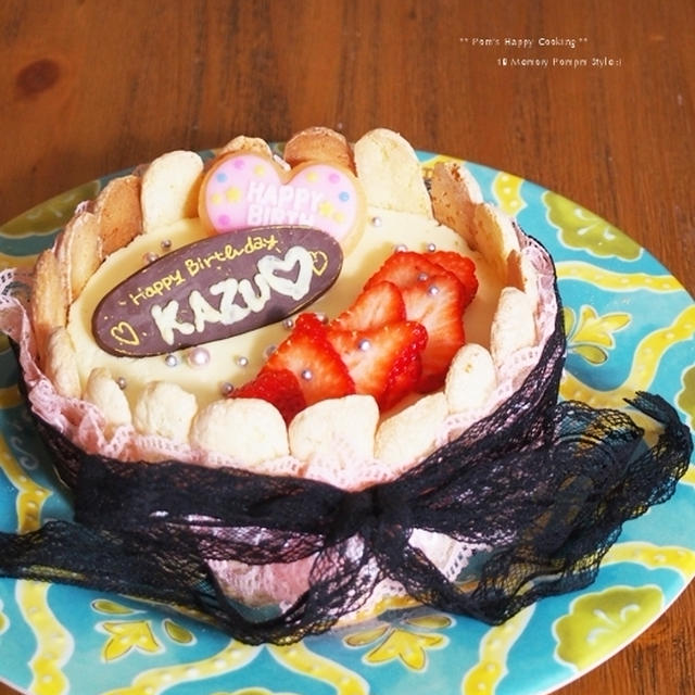 ホワイトチョコ の レアチーズケーキ。